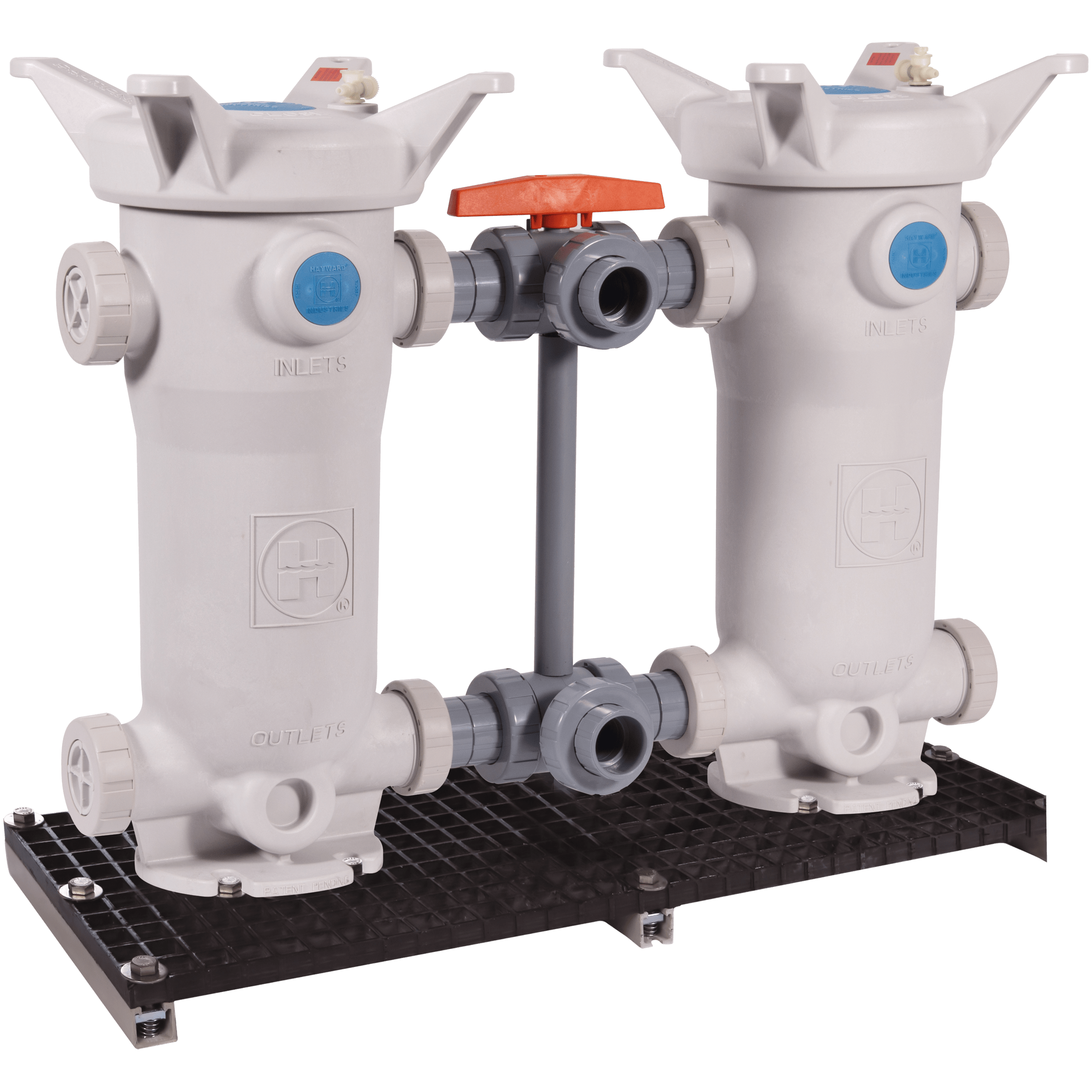 Duplex Bag Filters GFPP Single Length FLV Series On Hayward Flow Control